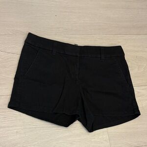 J. Crew Women's High Waist Black Shorts